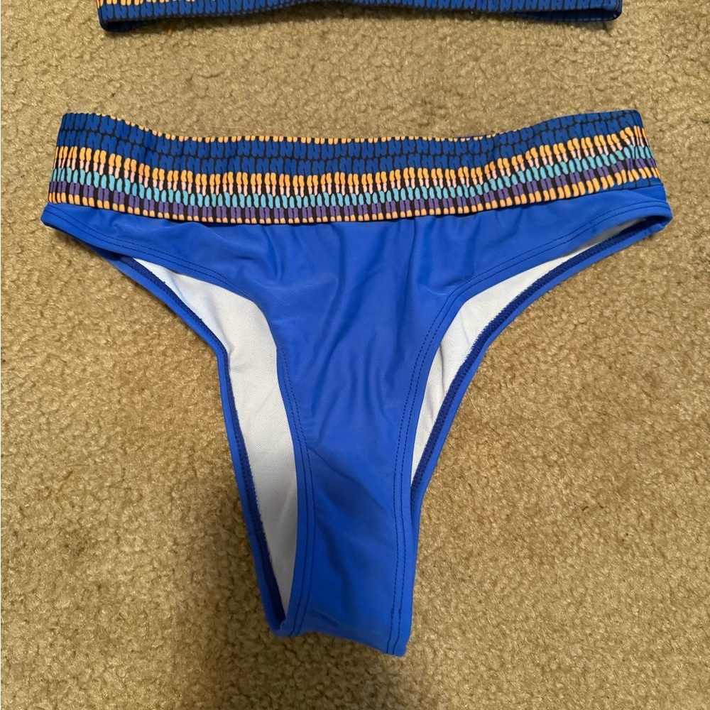 Royal Blue Bikini Set Women’s Size Medium - Picture 2 of 4
